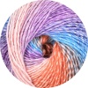 143 - Hellblau/Orange/Flieder/Rosa