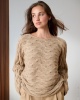 Artikelbild 1 des Artikels “Pullover Im Struktur-Rippenmuster aus Cool Merino 01 - Dunkelrot | 44 (650g)“