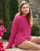 Artikelbild 1 des Artikels “Pullover Im Diagonalen Lochmuster aus Cotton Silk “