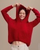 Artikelbild 1 des Artikels “Hoodie Mit V-Ausschnitt aus Cool Merino 34 - Rot | 40/42 (500g)“