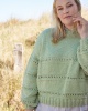 Artikelbild 1 des Artikels “Oversize-Pullover Mit Lochstreifen-Muster aus Cool Wool Superbig 42 - Graubraun | 36/38 (600g)“
