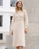 Artikelbild 1 des Artikels “Kleid Mit Betonten Nähten aus Natural Alpaca Pelo “