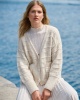 Artikelbild 1 des Artikels “Cardigan Mit Lochmusterstreifen aus Natural Alpaca Pelo “