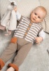 Artikelbild 1 des Artikels “Latzhose mit Streifen aus Pro Lana Baby Merino Soft “