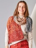 Artikelbild 1 des Artikels “Stola Orange trifft Grau aus Woolly Hugs Bobbel Cotton “