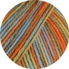 834 - Orange/Ocker/Nougat/Seegrün/Graublau