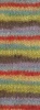 725 - Grau/Rost/Senfgelb/Türkis/Limette/Graubraun/ Fliederrosa