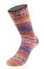 219 - Ecru/Weinrot/Pink/Lila/Rosa/Dottergelb/Veilchenblau Meliert