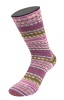 611 -  Orchidee/Braun/Maigrün/Ecru/Rosé/Oliv Gestreift