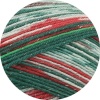 6804 - Rot/Dunkel-/Hellgrün/Weiß/Dunkelrot (Lurex)