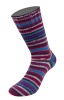 3808 - Anthrazit/Hellrot/Hellblau/Weiß/Rotviolett/ Azur/Blauviolett gestreift