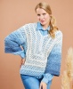 Artikelbild 1 des Artikels “Häkelpullover Sky-Line aus Woolly Hugs Bobbel Cotton 64 - grau/orange/rost | 36-40 (400g)“