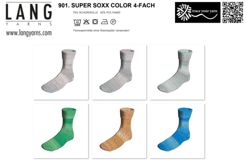 Artikelbild des Artikels “Super Soxx 100g 4-fädig HappyDots “
