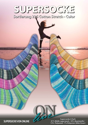 Artikelbild des Artikels “ONline Supersocke Sort. 225 Cotton Stretch-Color 100g “