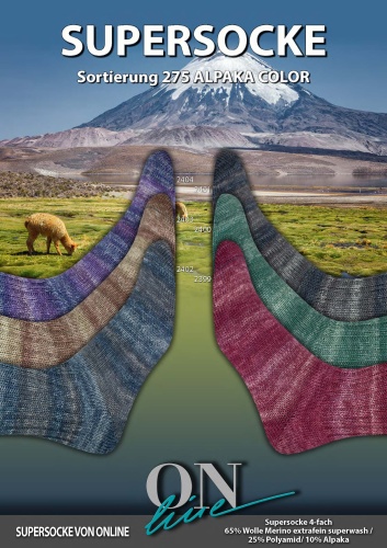 Artikelbild des Artikels “ONline Supersocke Sort. 275 Alpaka Color 100g “