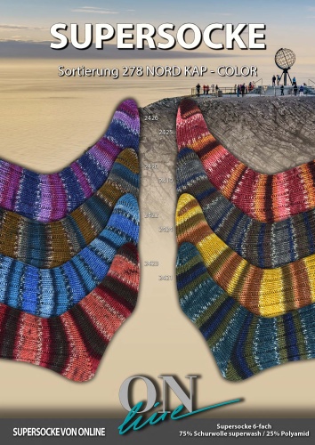 Artikelbild des Artikels “ONline Supersocke 6-fach 150g Sort. 278 Nord Kap “