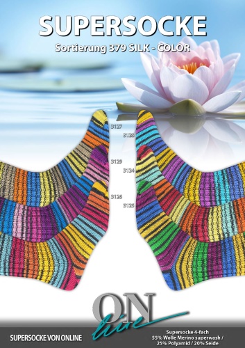 Artikelbild des Artikels “ONline Supersocke Sort. 379 Silk-Color 100g “