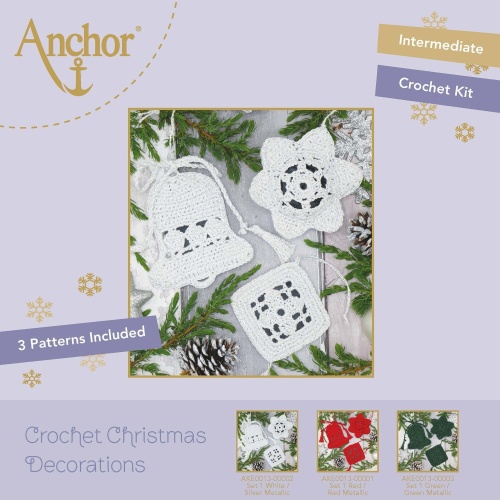 Artikelbild des Artikels “ANCHOR Häkelset 1 WEISS/SILBER Metallic Christmas “