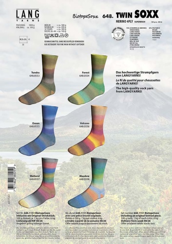 Artikelbild des Artikels “Twin Soxx Merino 100g 4-fädig  Biotope Soxx “