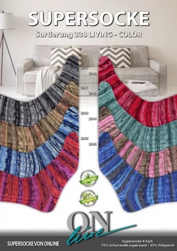 Artikelbild des Artikels “ONline Supersocke Sort. 338 Living Color mit Aloe Vera und Jojobaöl 100g “