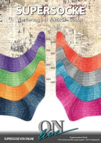 Artikelbild des Artikels “ONline Supersocke Sort. 341 Vintage Color 100g “
