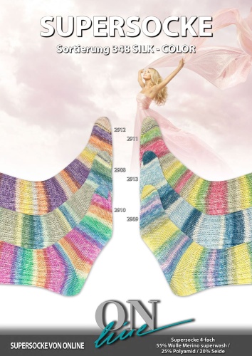 Artikelbild des Artikels “ONline Supersocke Sort. 348 Silk-Color 100g “