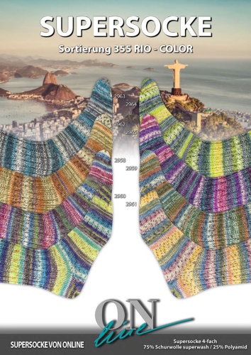 Artikelbild des Artikels “ONline Supersocke Sort. 355 Rio Color 100g “