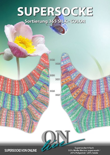 Artikelbild des Artikels “ONline Supersocke Sort. 365 Silk-Color 100g “