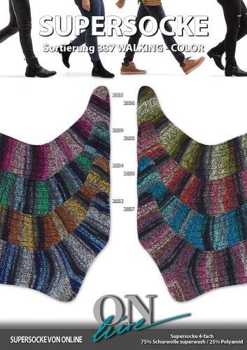 Artikelbild des Artikels “Fertigsocken aus ONline Supersocke Sort. 337 Walking Color “