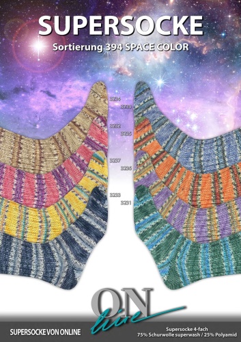 Artikelbild des Artikels “Fertigsocken aus ONline Supersocke Sort. 394 Space Color “