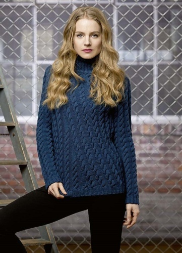 Artikelbild des Artikels “Pullover mit Zopfmuster aus Merino 120 “