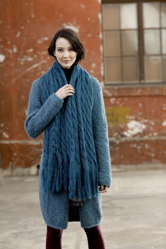 Artikelbild des Artikels “Schal mit Zopfmuster aus Alpaca Superlight 749.0248 - Altrosa“