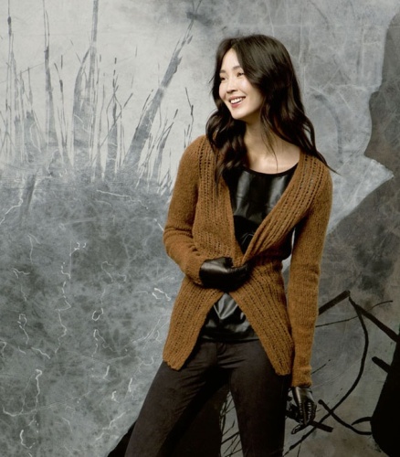 Artikelbild des Artikels “Jacke mit Lochmuster aus Alpaca Superlight 749.0248 - Altrosa | L (175g)“