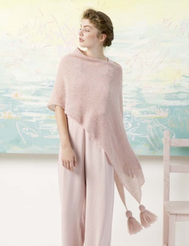 Artikelbild des Artikels “Cape mit Quasten aus Alpaca Superlight 749.0248 - Altrosa“