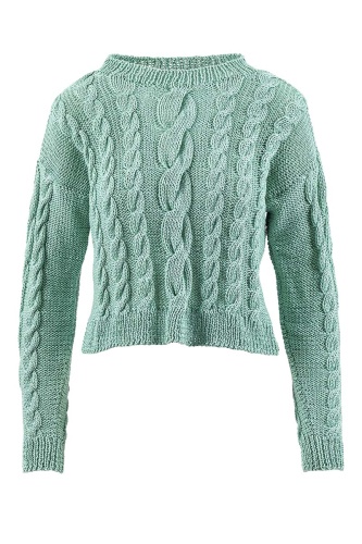 Artikelbild des Artikels “Sweater Crazy Cables aus WOOLADDICTS Sunshine “