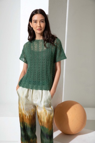 Artikelbild des Artikels “Pullover mit Ajourmuster aus Lace 992.0023 - silber | L (200g)“