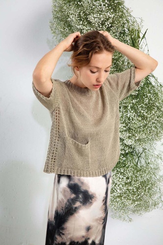 Artikelbild des Artikels “Kurzarmpullover  aus Crealino 1089.0125 - navy | M (300g)“