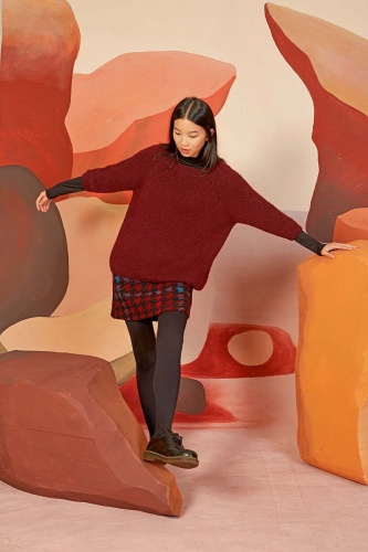 Artikelbild des Artikels “Pullover Top Down Birgit aus Enya 1106.0088 - petrol | L-XL (350g)“