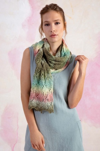 Artikelbild des Artikels “Schal (I) aus Linello 1066.0058 - blau/orange/rosa | 34x182cm (300g)“