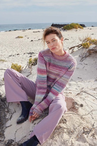 Artikelbild des Artikels “Pullover Mae aus Lovis 1119.0005 - gelb/orange/braun | S (350g)“