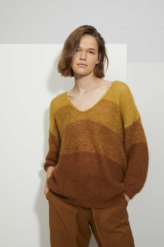 Artikelbild des Artikels “Streifenpullover aus Lace “