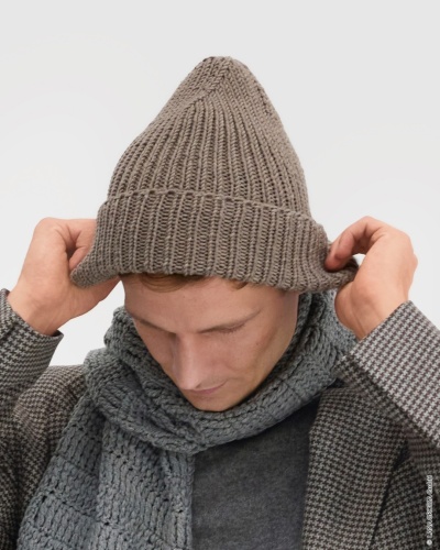 Artikelbild des Artikels “Mütze Im Rippenmuster aus Cool Wool Superbig Mélange “