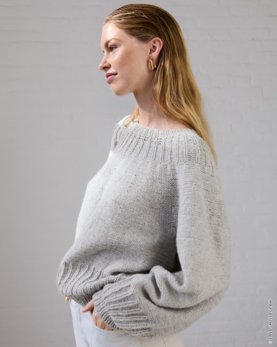Artikelbild des Artikels “Top Down Pullover aus Cashmere Kiss “