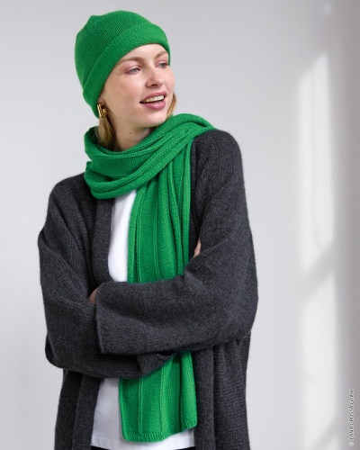 Artikelbild des Artikels “Schal Im Rippenmuster aus Cashmere Pure “