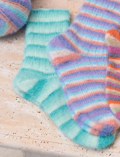 Artikelbild des Artikels “Socken aus Cosy Socks Soft Stripes “