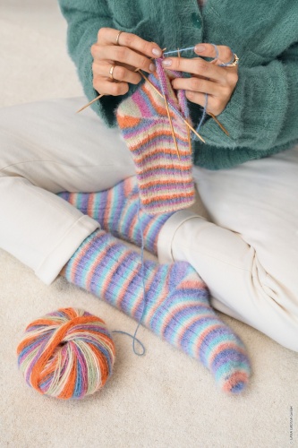 Artikelbild des Artikels “Socken aus Cosy Socks Multi Stripes “