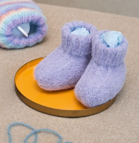 Artikelbild des Artikels “Babyschuhe aus Cosy Socks “