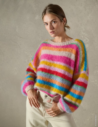 Artikelbild des Artikels “Streifenpullover aus Mohair Moda 36/38 - 44/46 (500g)“