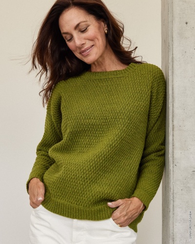 Artikelbild des Artikels “Häkelpullover aus Cashmere 16 Fine 34 - Graugrün | 44 (650g)“