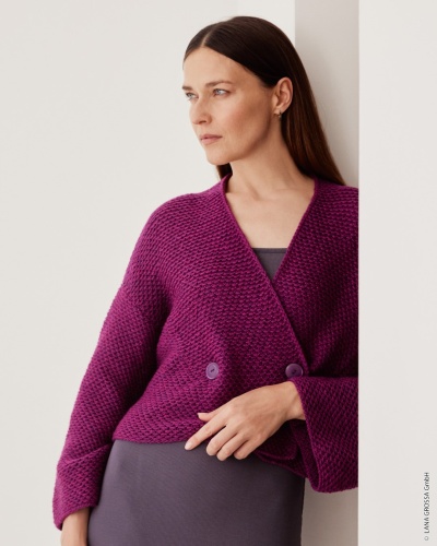 Artikelbild des Artikels “Jacke In Webmuster aus Cool Merino 07 - Nachtblau | 36/38 (450g)“